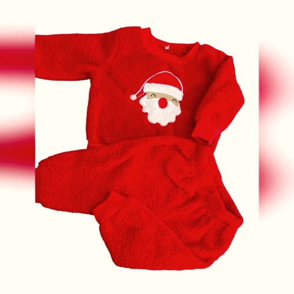 Christmas Santa sweat suit, baby. 6-9M - Picture 1 of 4